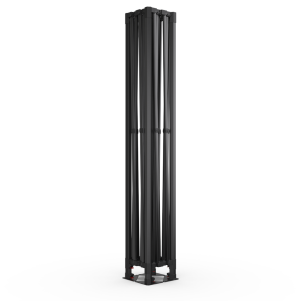 black aluminum canopy frame