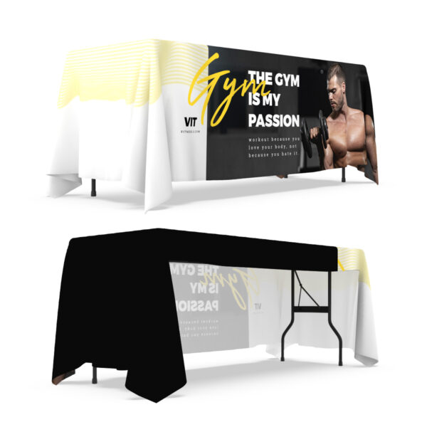 8ft 3-Sided Loose Table Throw