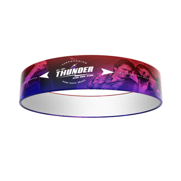 circular hanging banner