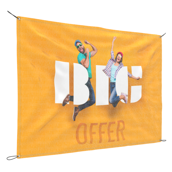 custom printed wind resistant banner