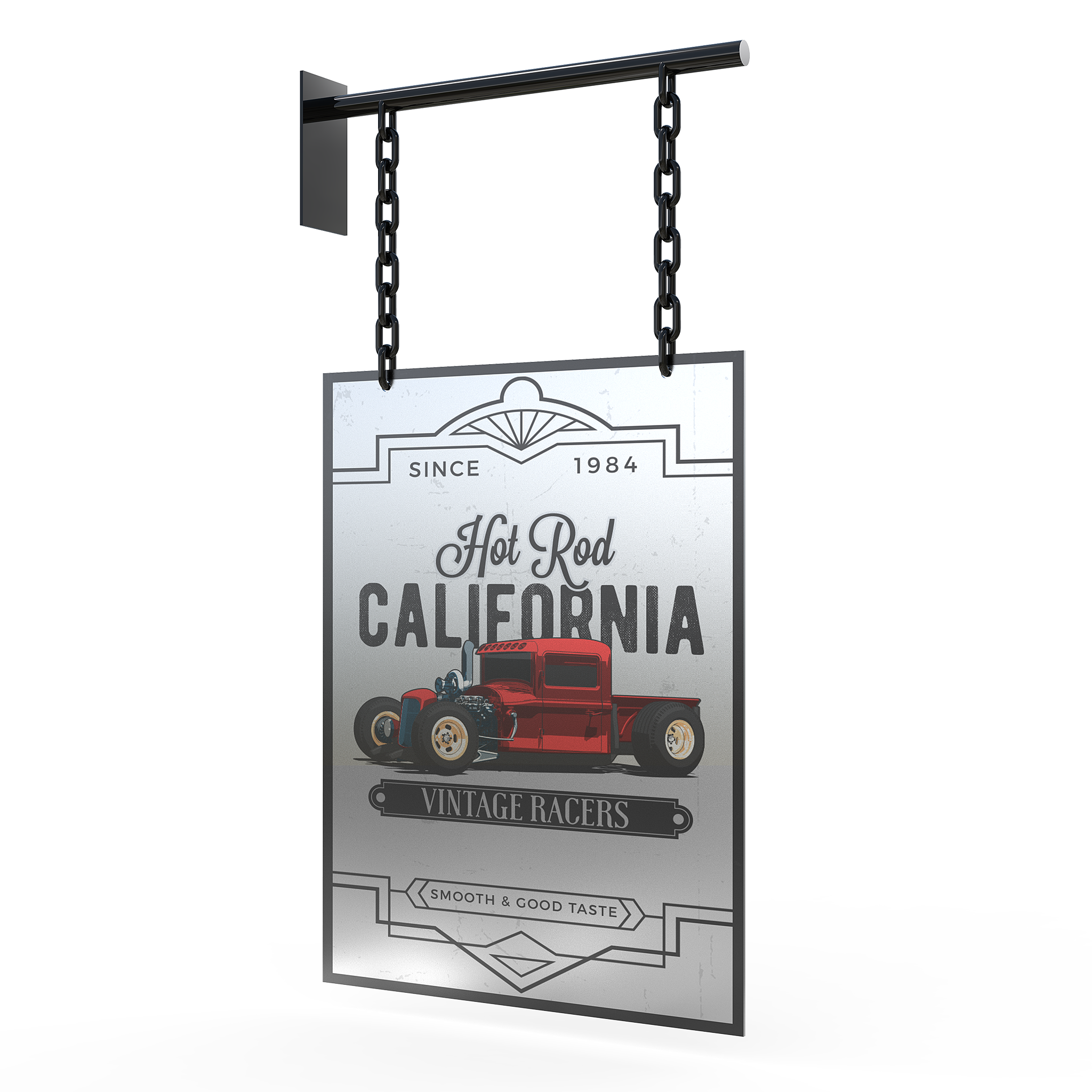 hanging rigid sign