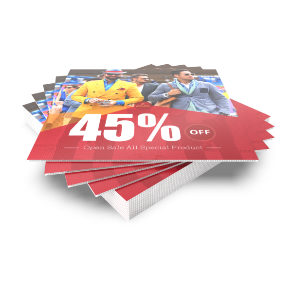 custom printed coroplast sign