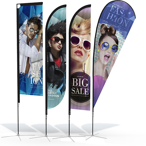 variety of custom banners