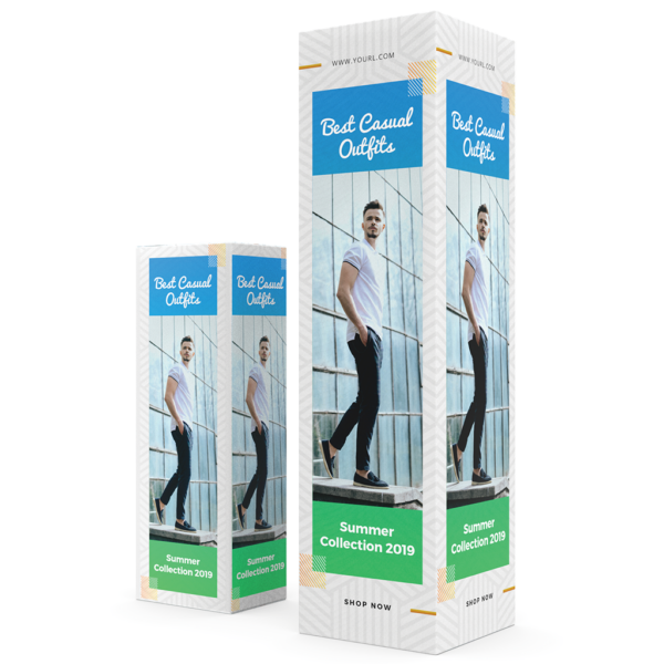 custom printed pillars