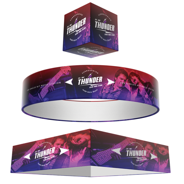 custom overhead booth banners