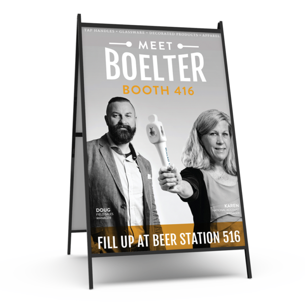 custom a frame display