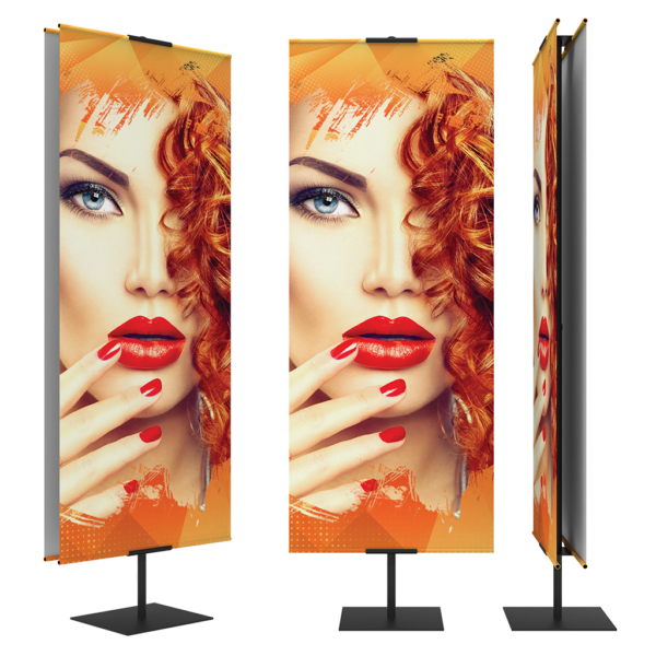 custom two side banner displays