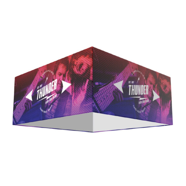 custom square hanging banner