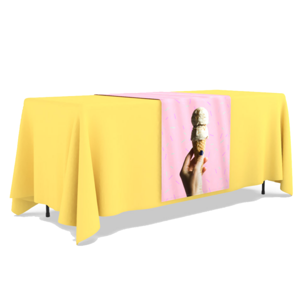 custom table runner with ice cream cone