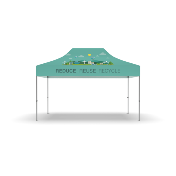 10'x15' Dye Sublimated Canopy on Recycled Polyester