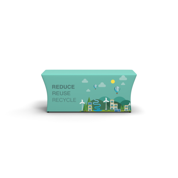 6' Recycled Polyester Stretch-Fit Table Cover