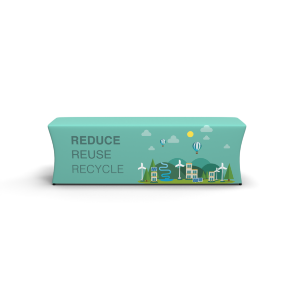 8' Recycled Polyester Stretch-Fit Table Cover