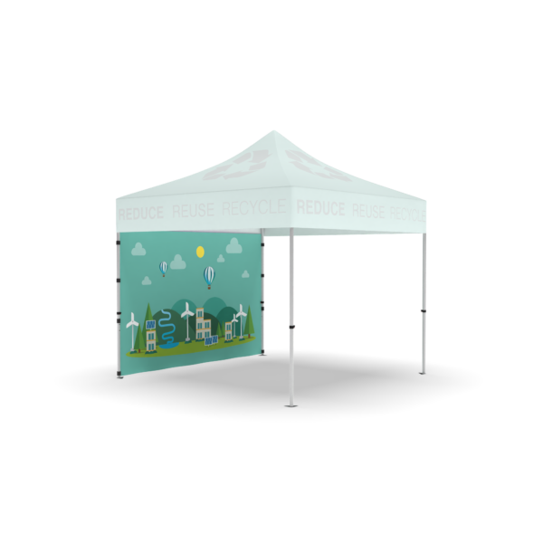 10'x7' Dye Sublimated Canopy Wall on Recycled Polyester