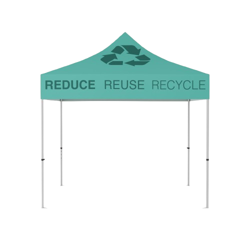 10'x10' Dye Sublimated Canopy on Recycled Polyester