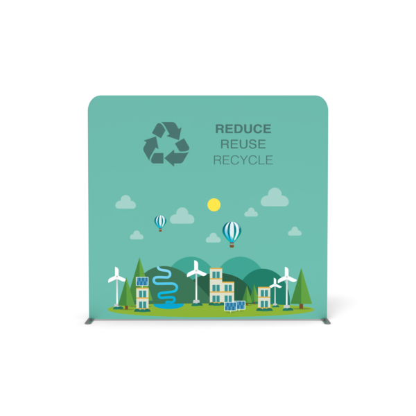 8' x 7.5' Premier Tube Straight Displays on Recycled Polyester